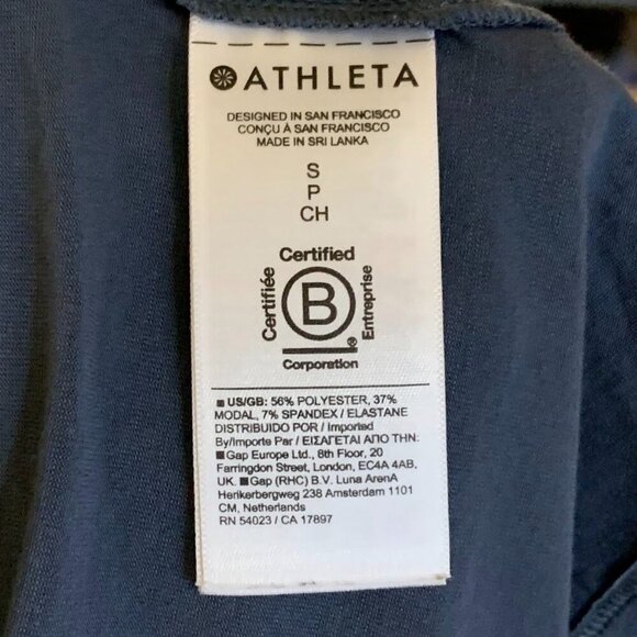 Athleta Women's V Neck Adjustable Back Stretch Outdoor Yoga Tank Top Size S - Picture 7 of 11